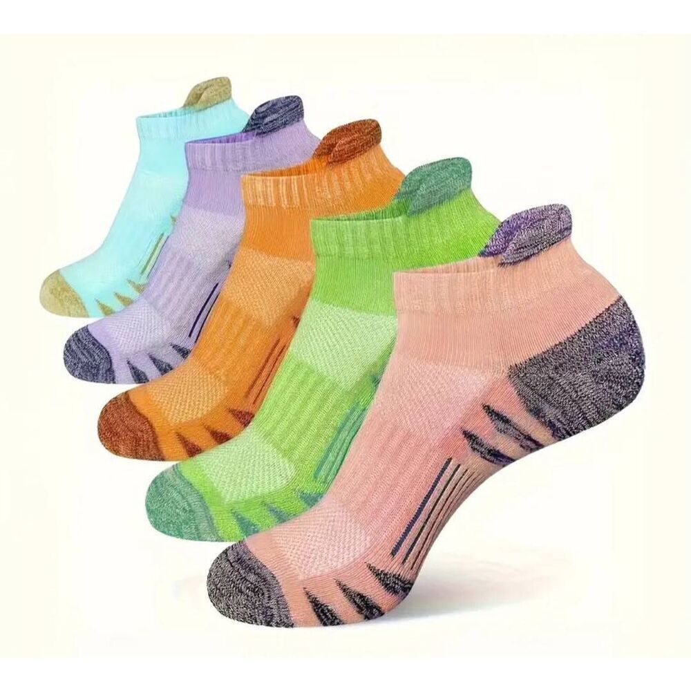 3 pair breathable men's Ankle cushioned compression athletic socks